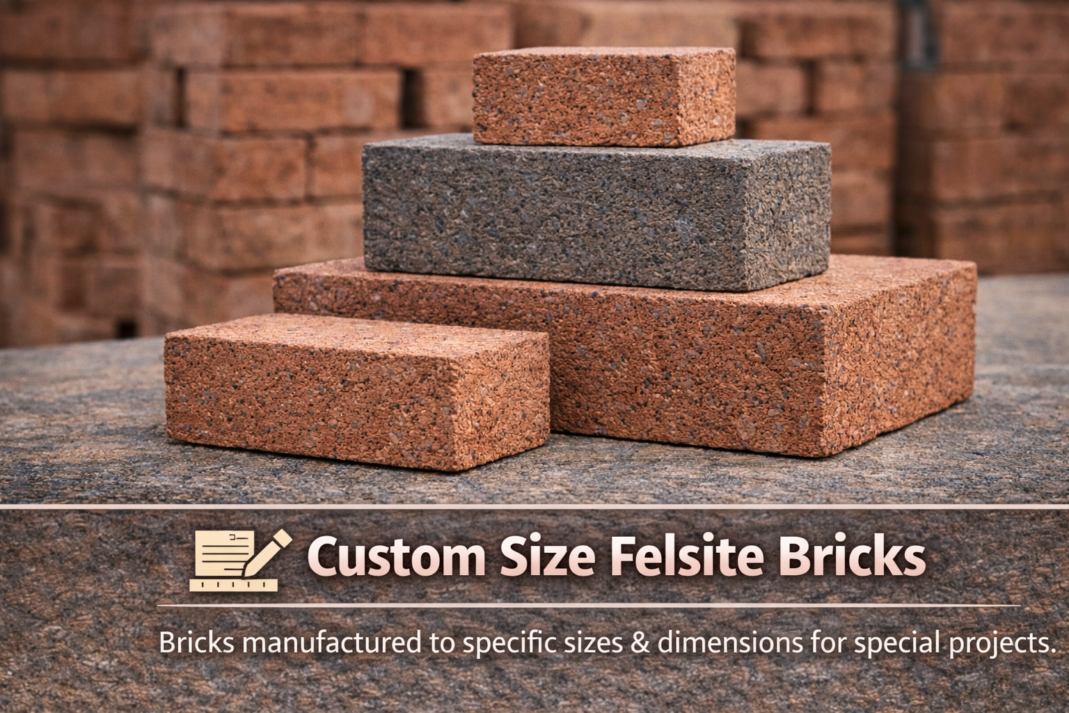 Custom Size Felsite Bricks